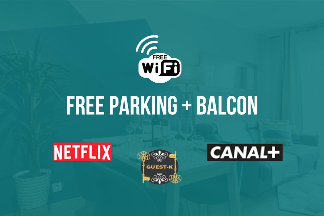 Апартаменты Guest-K Peretto Netfix-Balcon-Free Parking Гренобль Экстерьер фото